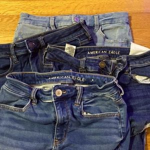 Lot of 4 womens size 6 regular American Eagle jeans
